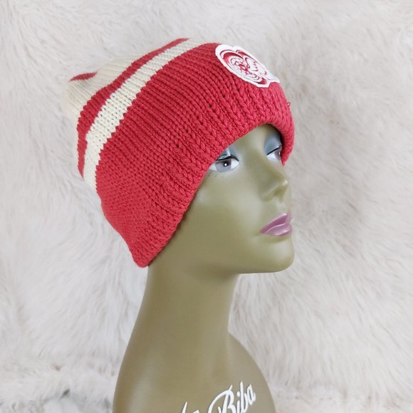 Reebok NFL Red Wing Red Knit Fleece Lining Hat - Picture 1 of 9
